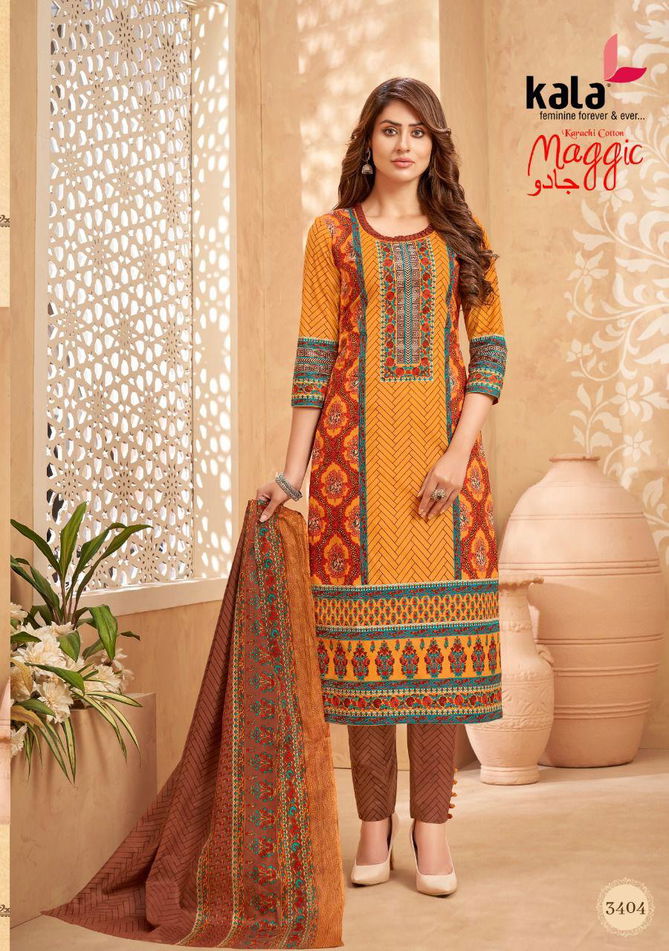 Kala Maggic 15 Karachi Cotton Regular Wear Printed Dress Material Collection